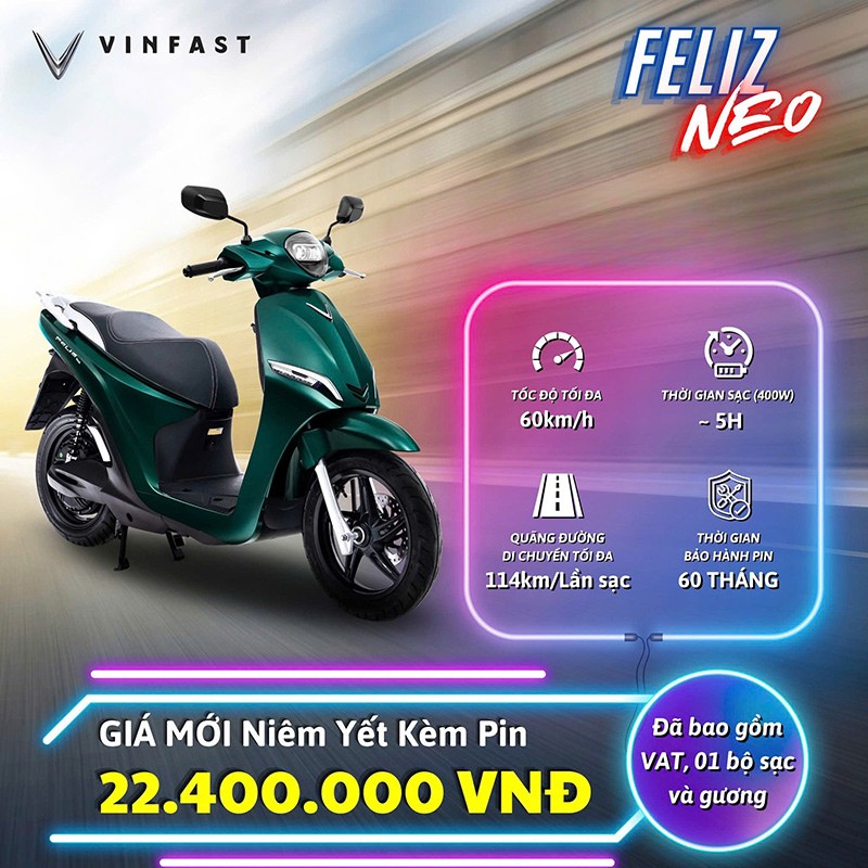giá xe điện vinfast feliz neo tháng 6/2025