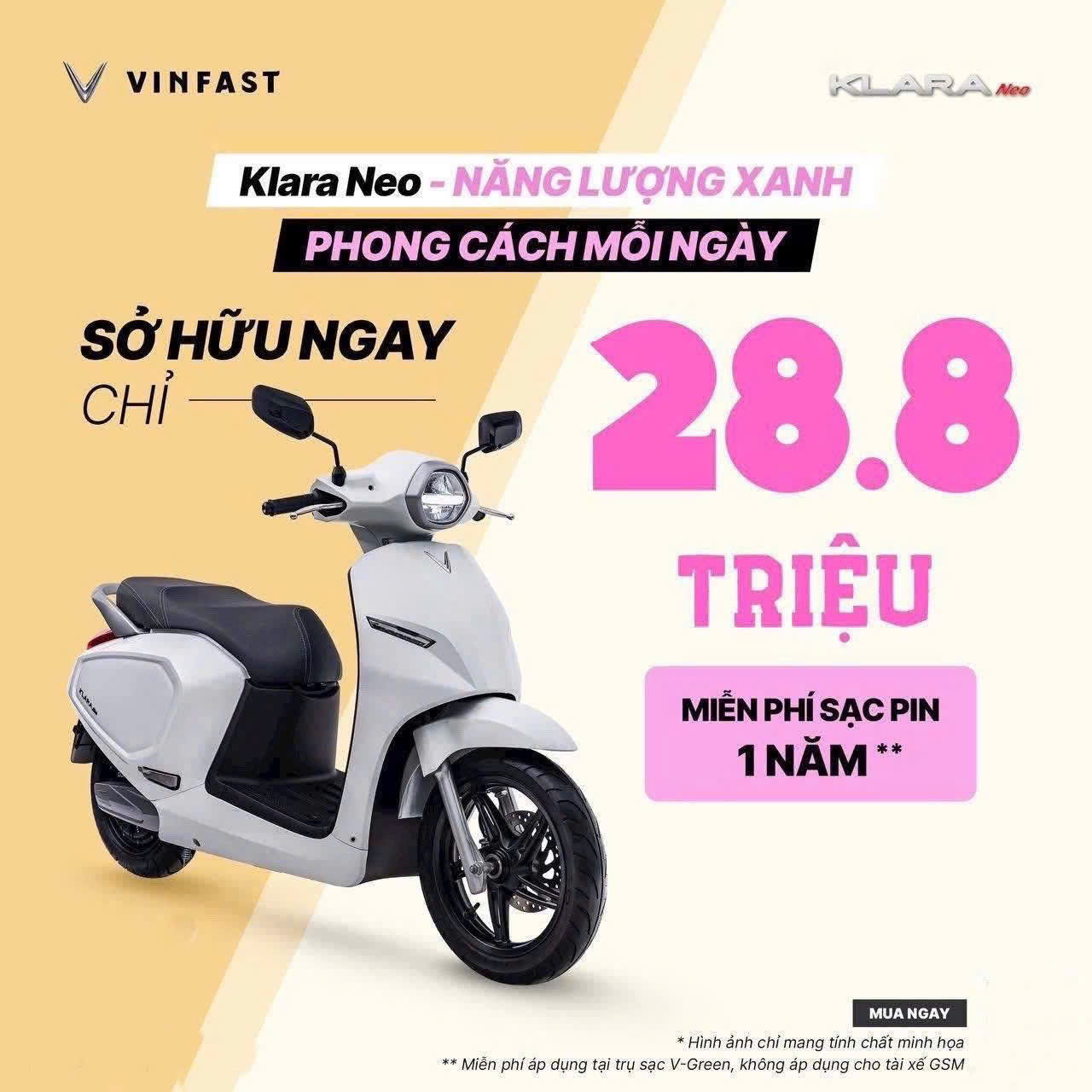 giá xe điện vinfast klara neo tháng 6/2025