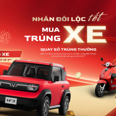 Khách mua xe điện VinFast có thể trúng thưởng hàng chục tỷ đồng