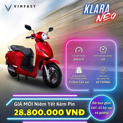 Xe Máy Điện VinFast Klara Neo Kèm Pin LFP